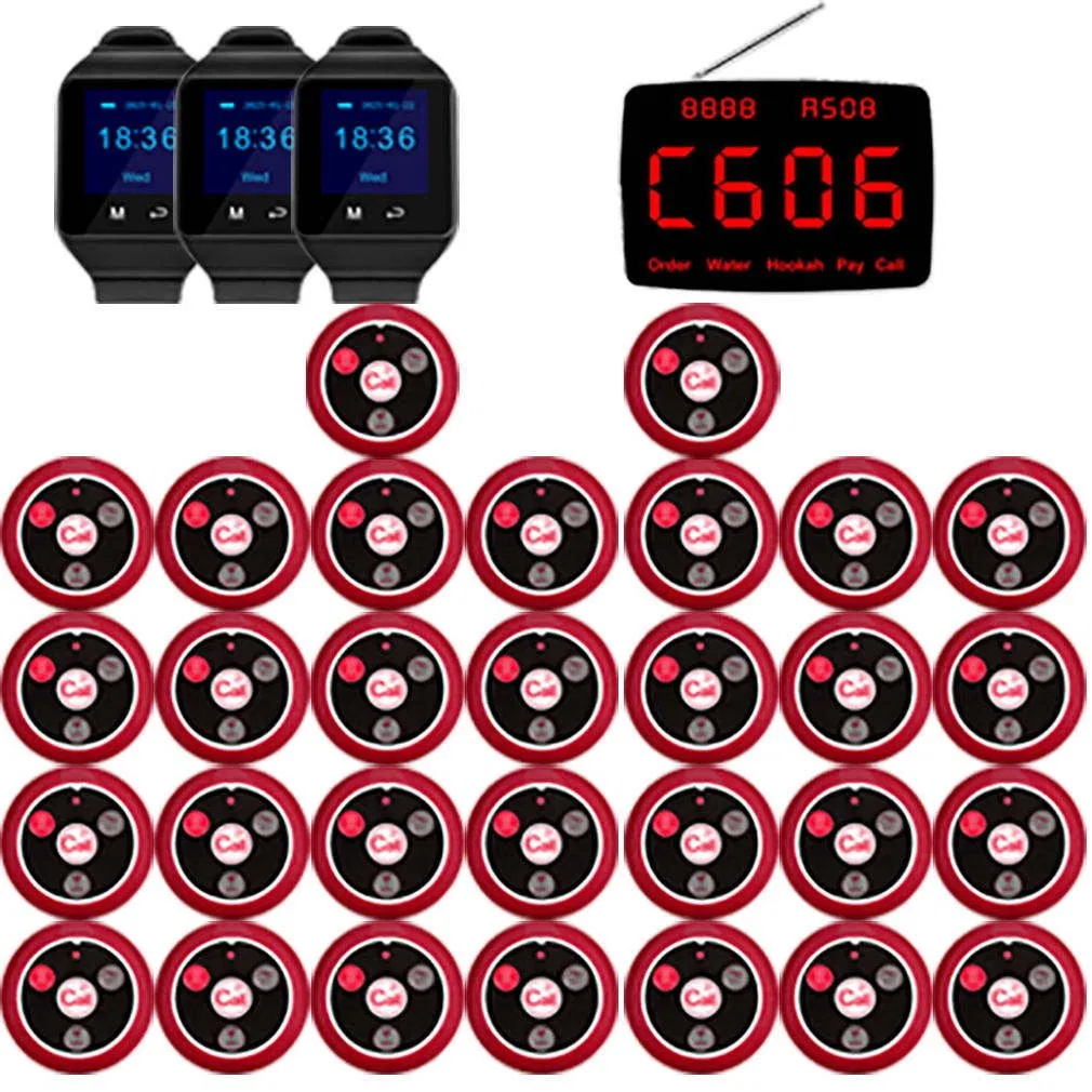 Catel Wireless Call System 3ctw09 1ctm368 30ctt13 Pager Set