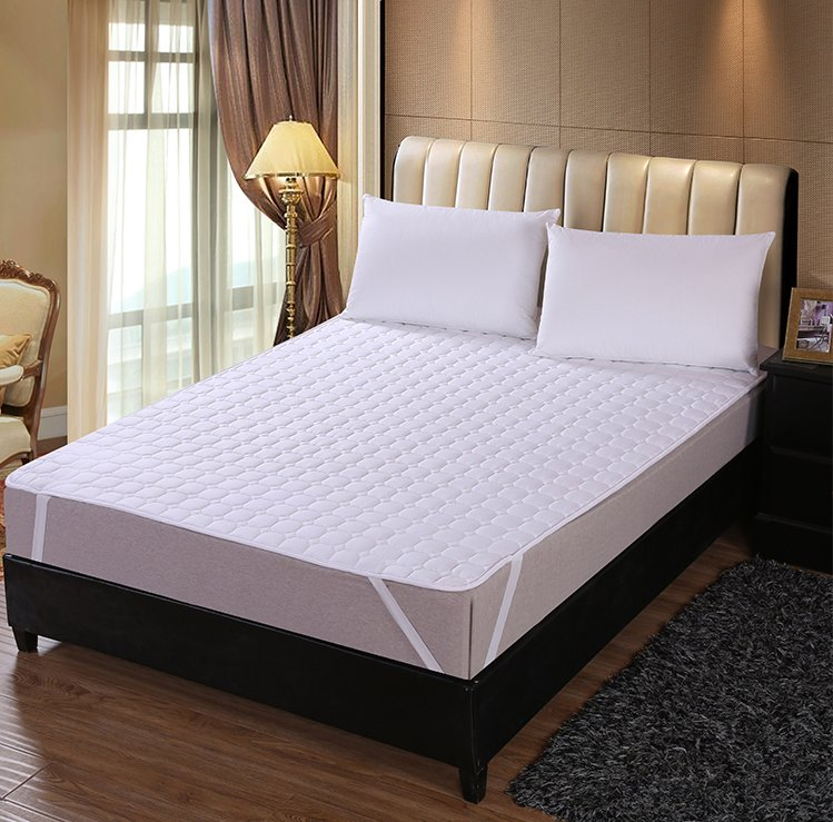 100% Cotton Cloth Quilted Fitted Mattress Pad Mattress Protector (JRD594)