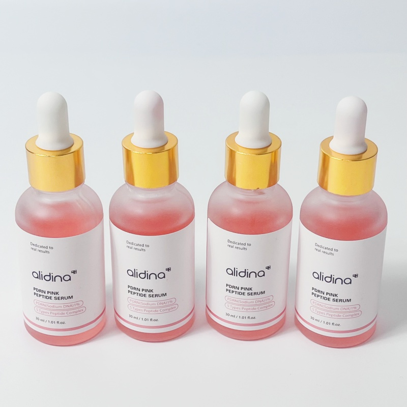100% Pure Hyaluronic Acid Anti Aging Moisturizing Vitamin C Brightening Rose Pdrn Pink Peptide Dark Spot Correcting Face Serum