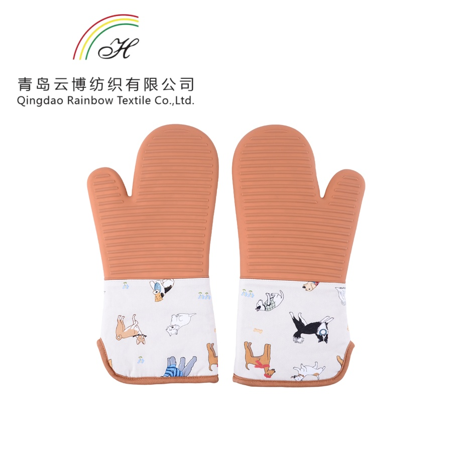 Premium Heat Resistant Silicone Oven Mitts for Safe Cooking