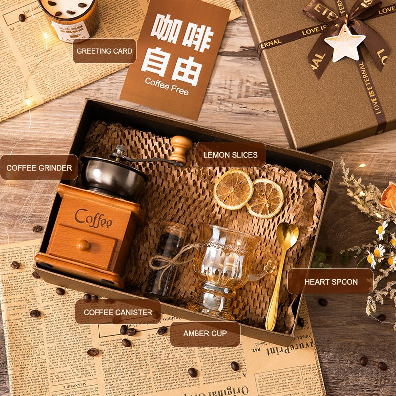 High-End Literary Coffee Maker Gift Set for Coffee Lovers