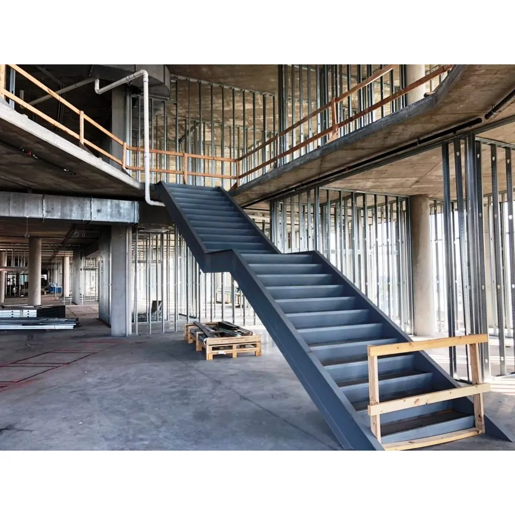 MS043 Prefabricated Steel Stair Metal Staircase For Industry Equipment