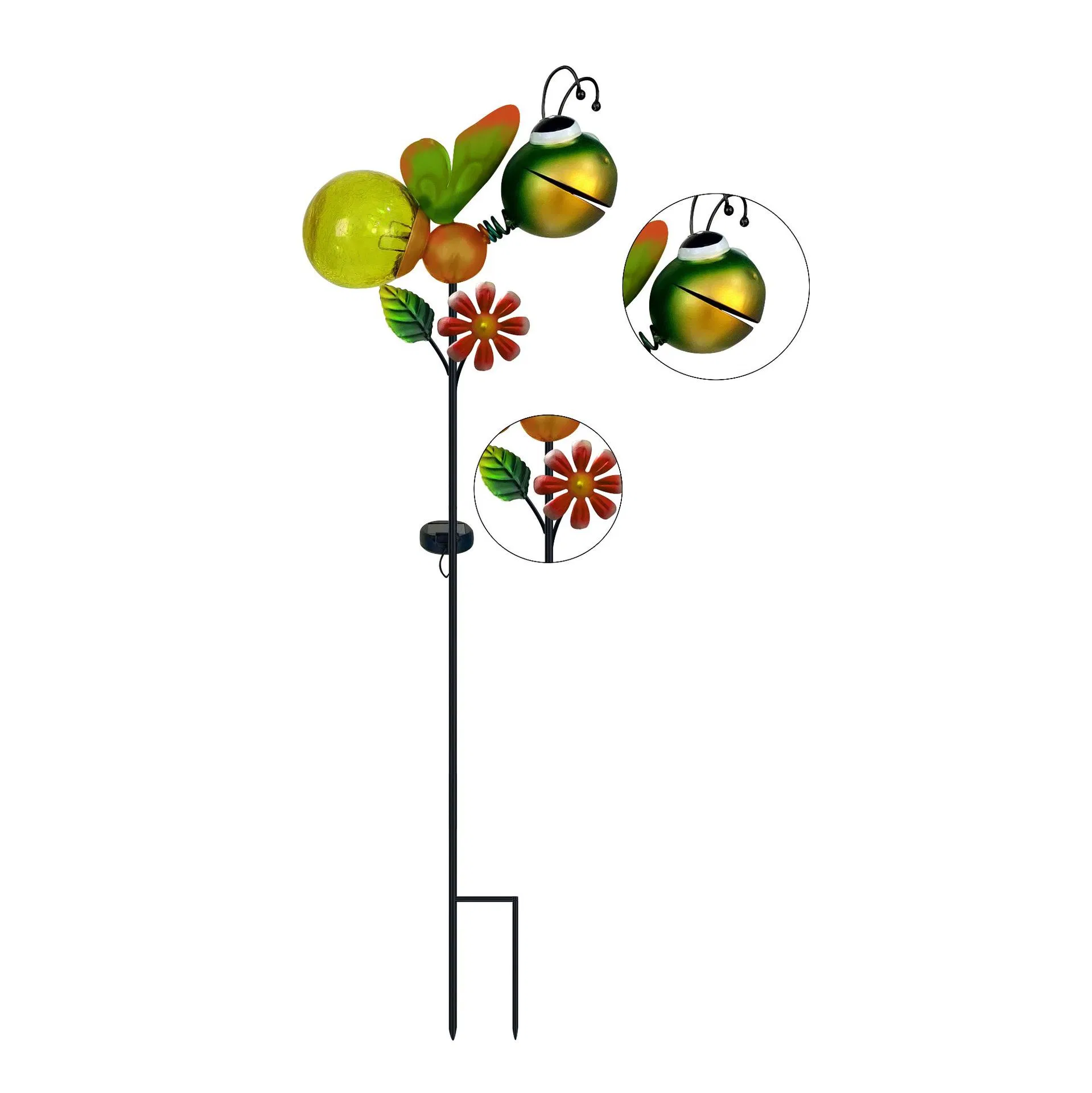 Solar Powered Decorative Lights Garden Bee Butterfly Stake for Pathway Yard Lawn Decoration Mothers Day Mom Gifts
