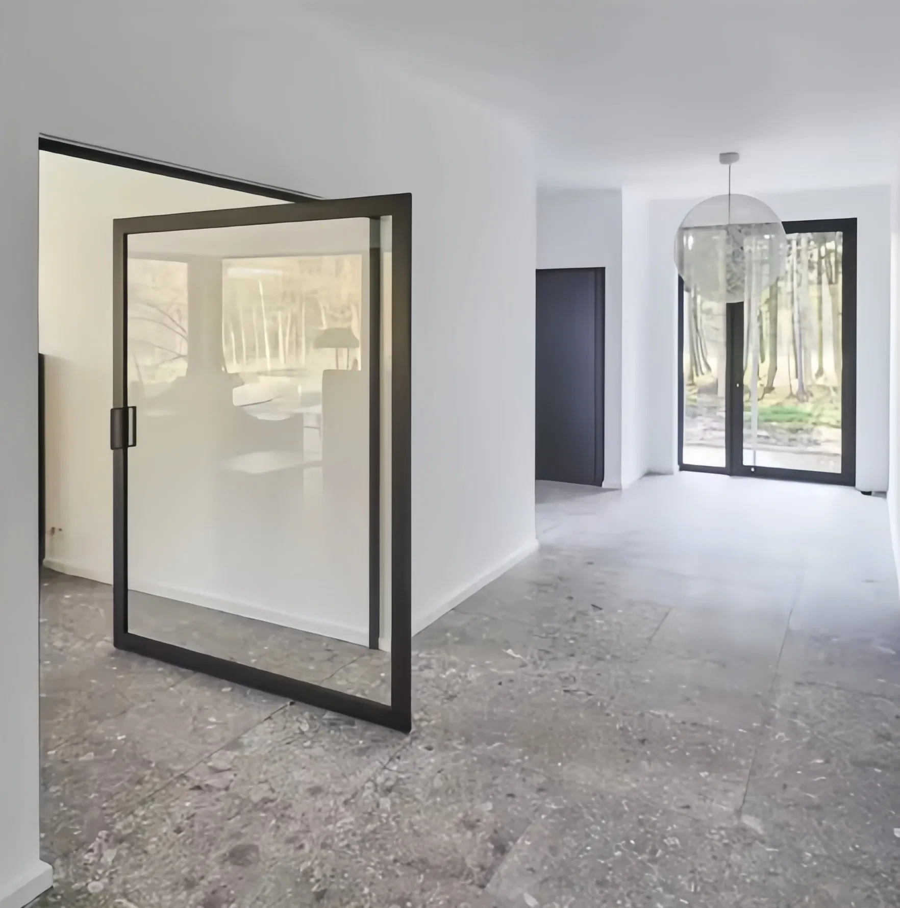 USA Premium Broken Bridge Aluminum Triple Tempered Glass Entry Door