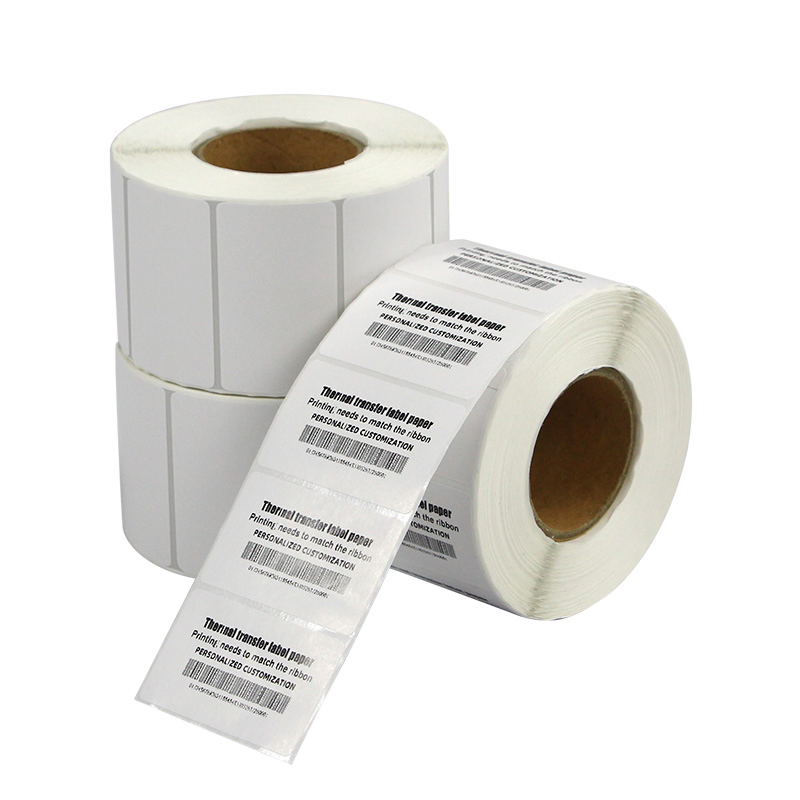 Customized Logo Printing on Barcode Label Roll Direct Thermal Barcode Sticker