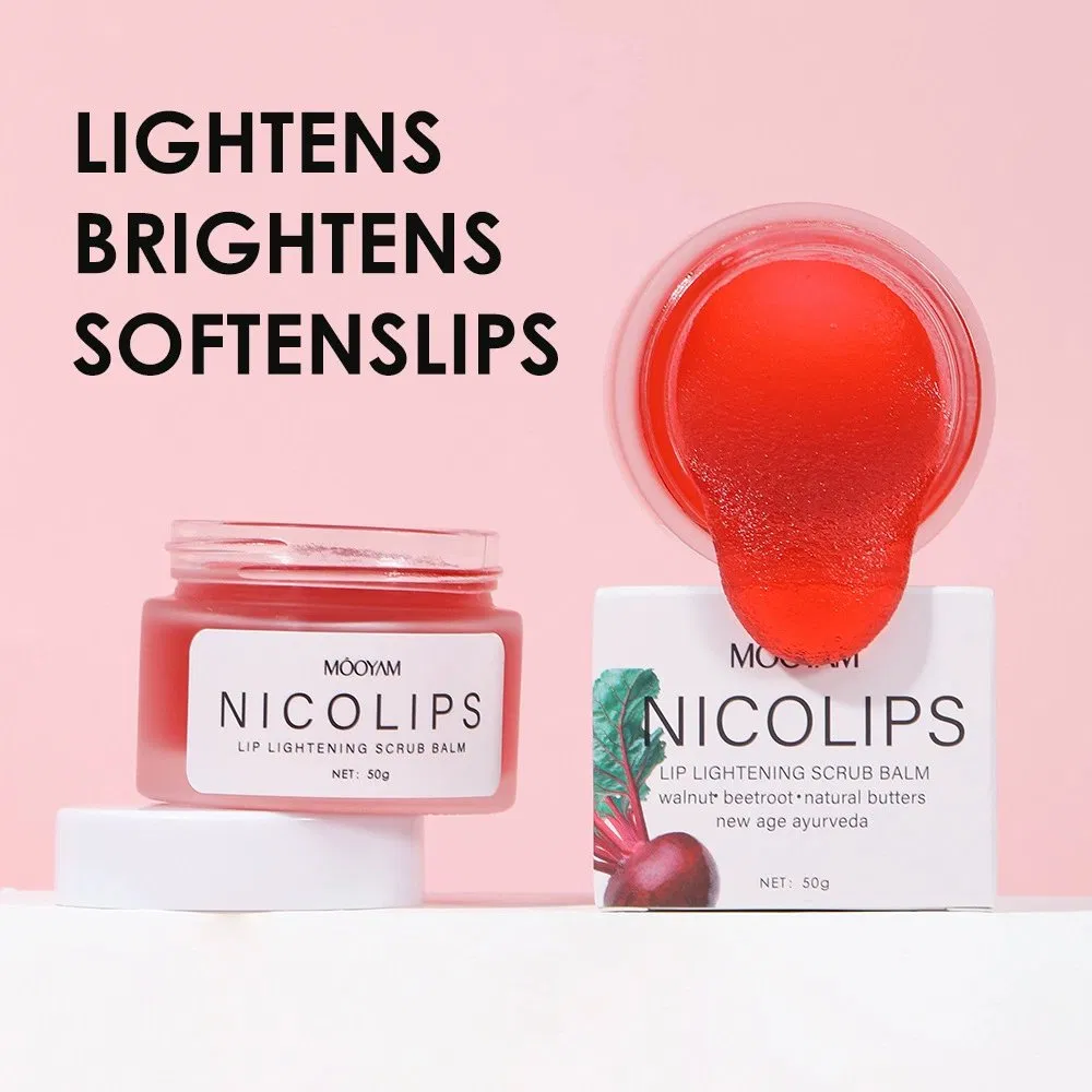 Lip Scrub Moisturizing Dark Lips Natural Lightening Brighten Pink Lip Scrub