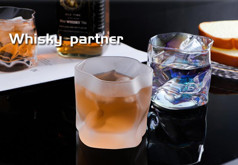 Unique Design Whisky Glass Cup Old Fashion Whiskey Glass Cup Lead Free Round