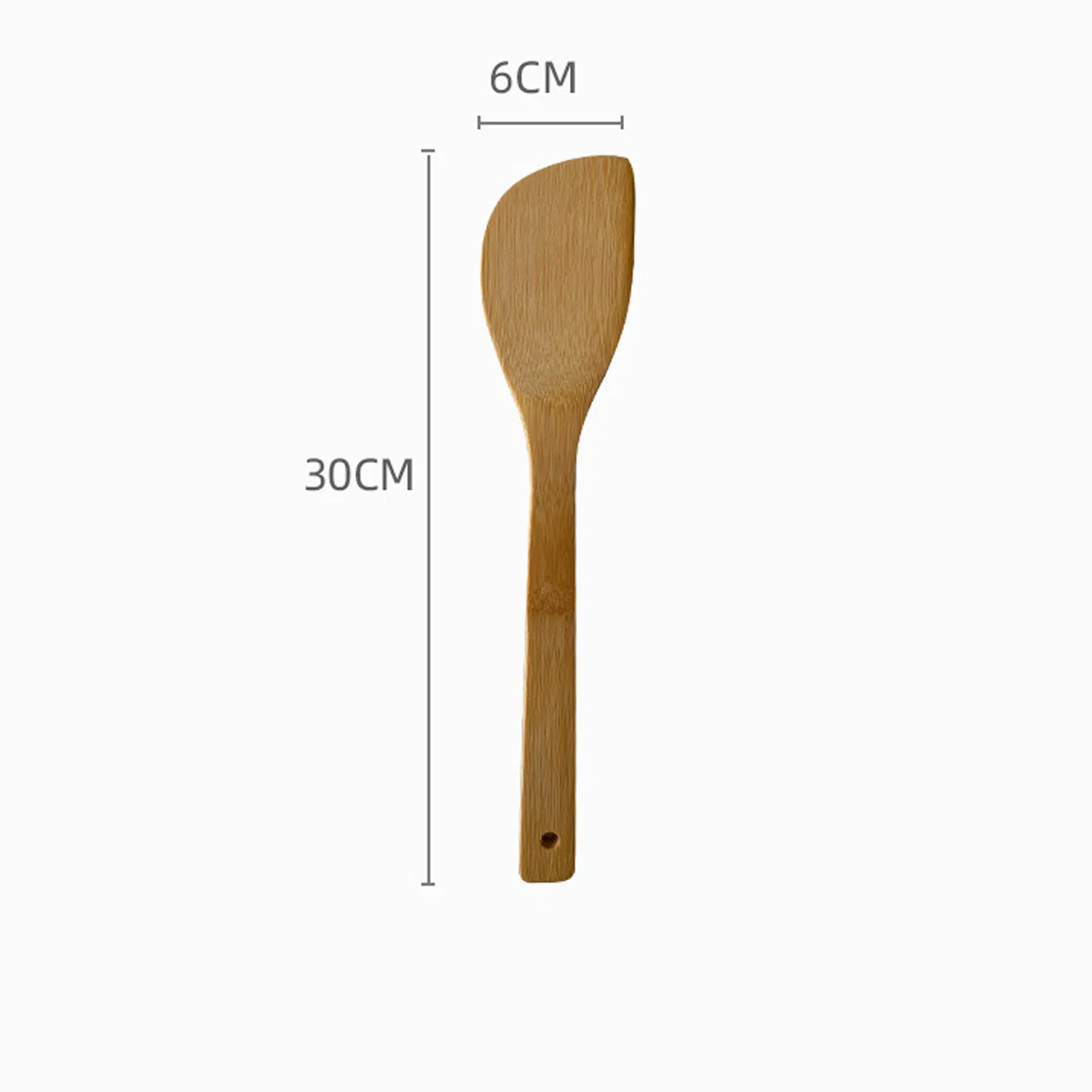 Eco-Friendly Natural Bamboo Spatulas Wooden Cooking Utensils with Laser Pattern