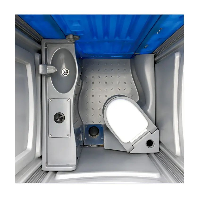 Construction Site Prefab Toilet Bathroom, Public Outdoor Men and Women Portable Mobile Toilet