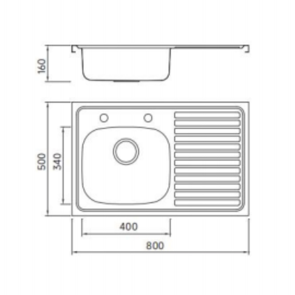Double-Door Stainless Steel Double Bowl Kitchen Sink Cabinet with Drainer