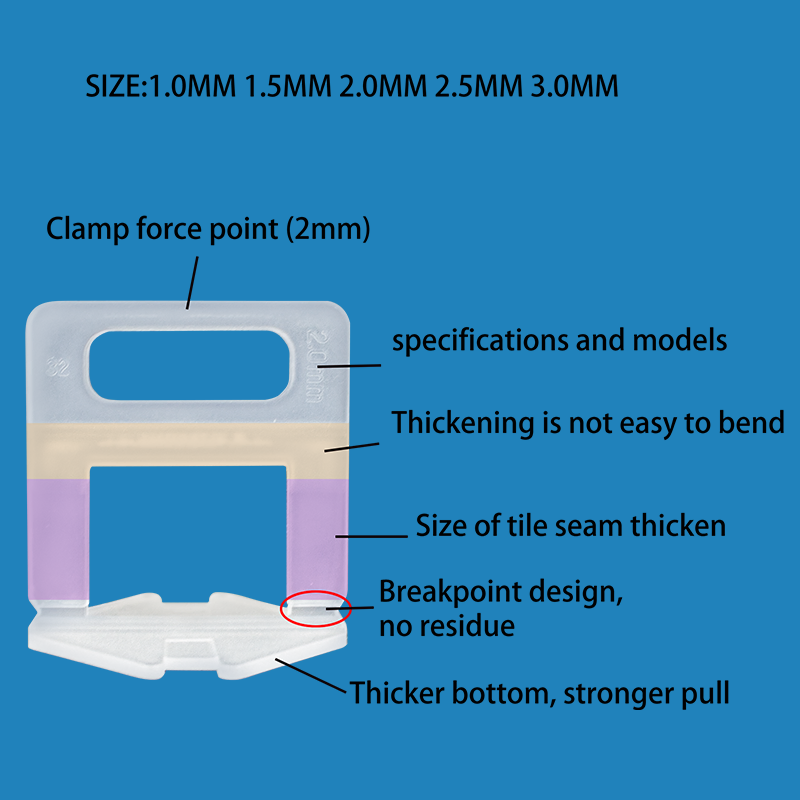 Professional Standard Level Tile Accessories Tile Leveling System Floor Clips