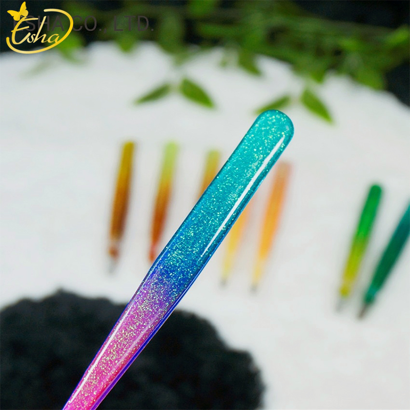 Positive Oblique Mouth Spray Glue Glitter Powder Makeup Eyebrow Tweezers