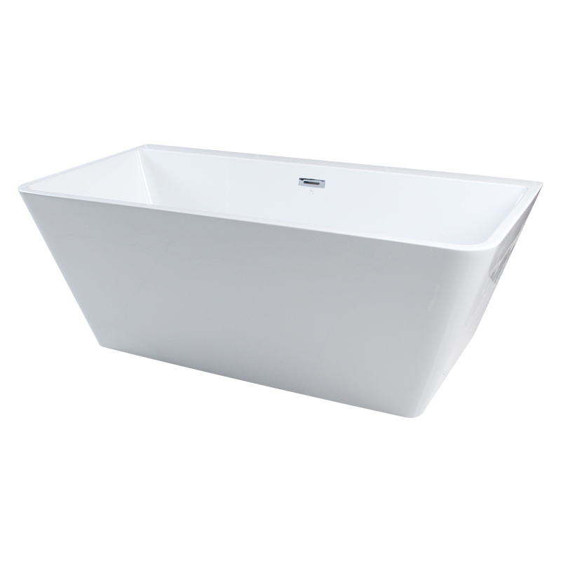 Factory Price Luxury Cupc Square Design Acrylic Freestanding Tub Resin Bathing
