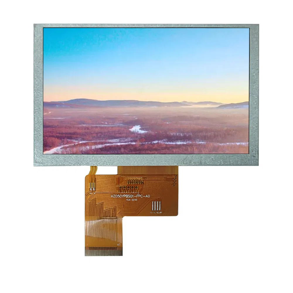 5 Inch 800*480 High Resolutions IPS TFT Display Panel Touch Screen All Viewing Angles Options LCD Screen Display Module with Excellent Performance