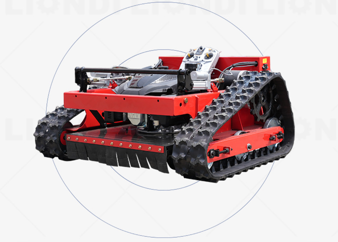 China-Made 4-Stroke Cordless Crawler Remote Control Robot Lawn Mower Zero Turn Track-Type Rotary Cutter Diesel Flail Lawn Mower
