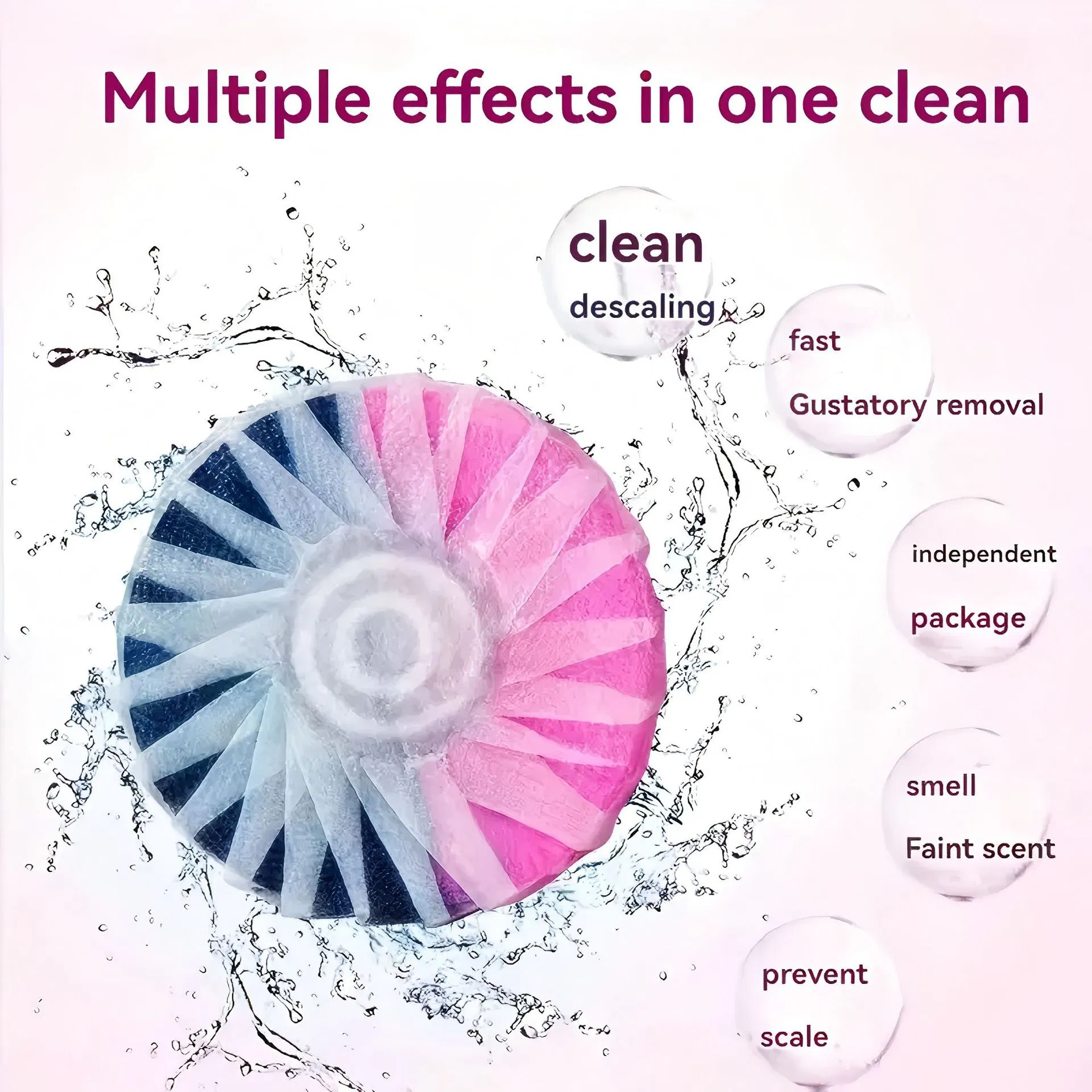 Blue Bubble Bao Solid Liquid Toilet Cleansing Block Effective Tank Deodorization Odor