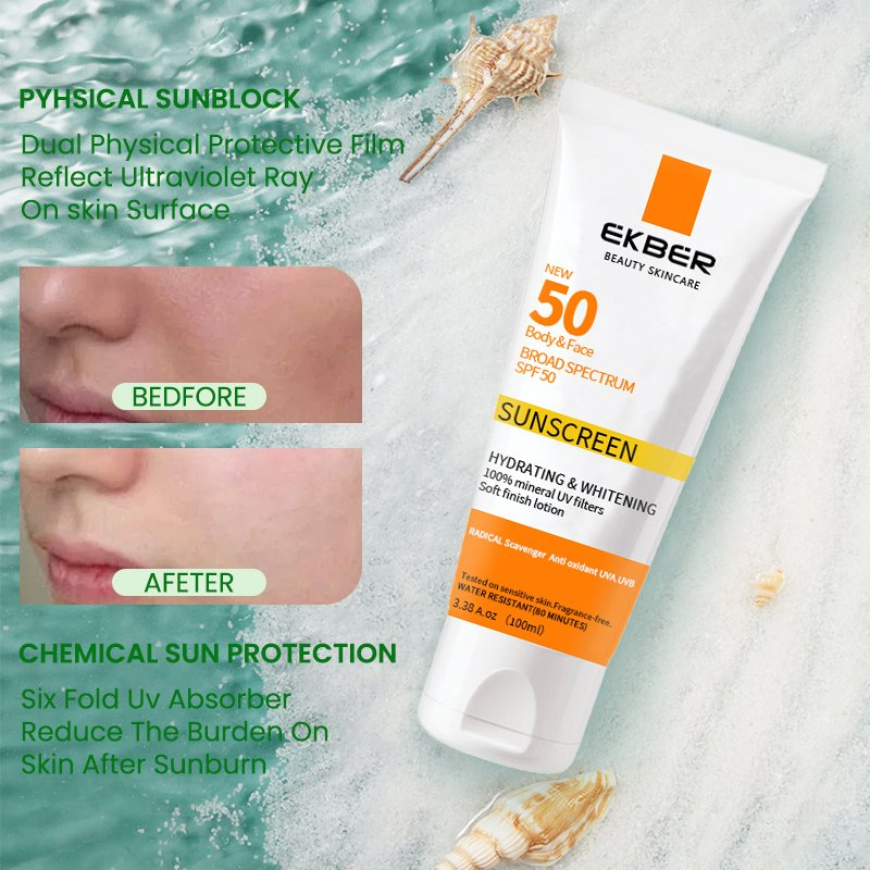 Private Label SPF 50 Sunscreen Cream Anti UV for Sun Protection for Black Skin Sunscreen Stick Manufacturer