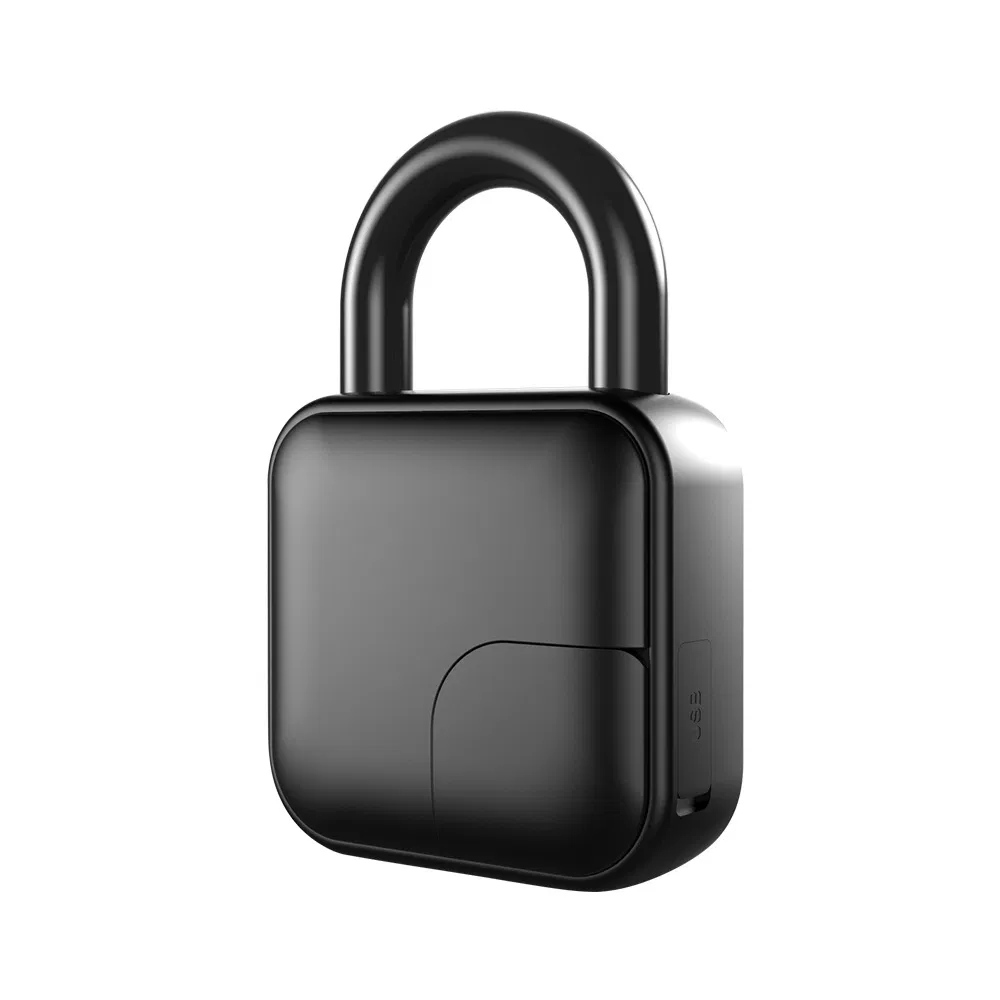 Portable Travel Luggage Suitcase Keyless Security Door Locks USB Rechargeable Smart Fingerprint Pad Lock Padlock