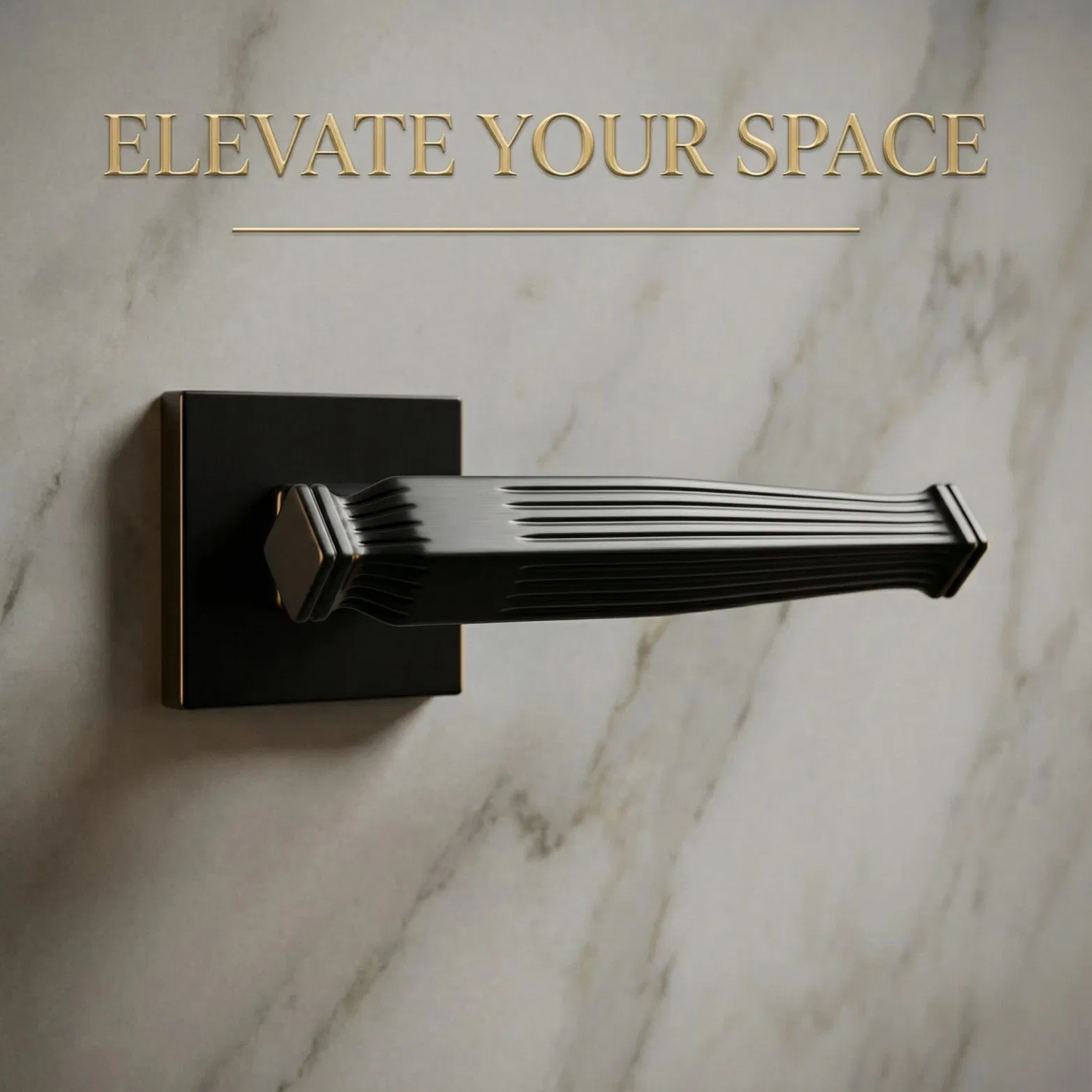 Modern Design Zinc Alloy Bathroom Door Hardware Split Type Interior Pull Lever Door Handle