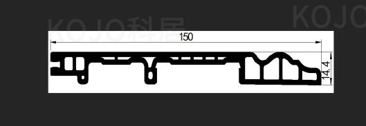 Premium Waterproof WPC Skirting with Various Wood Veneer Finish