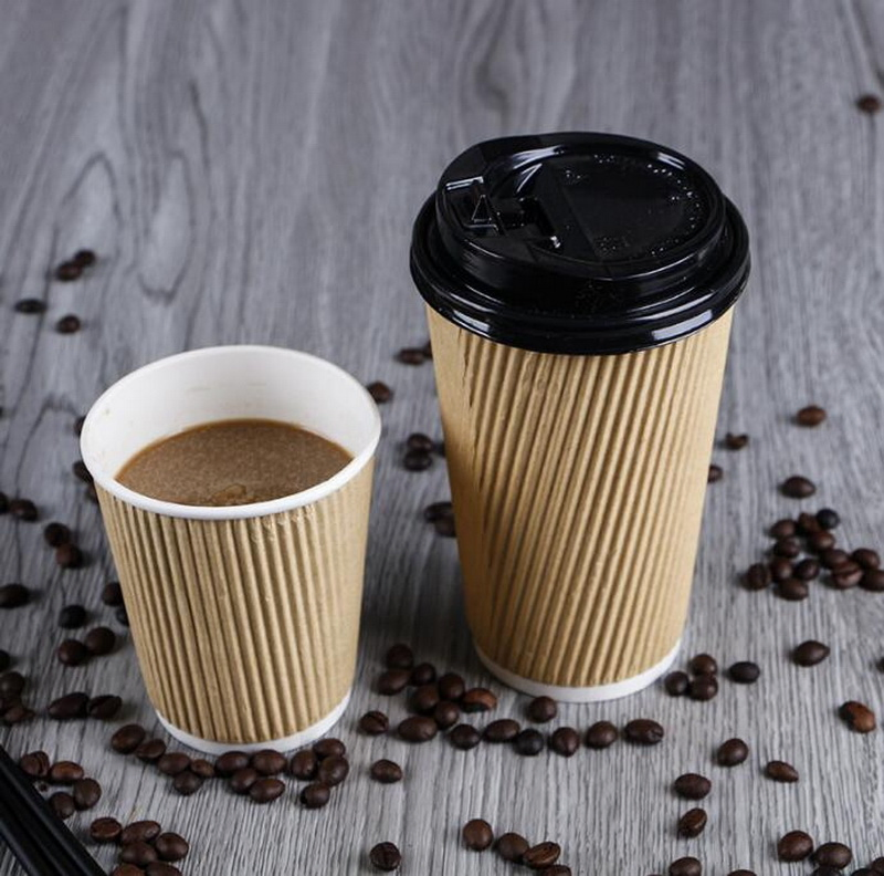 Бумажный стакан для кофе 12oz с двойными стенками