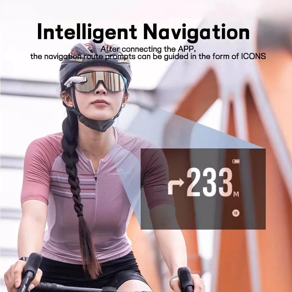 Умные очки для велоспорта с OLED дисплеем