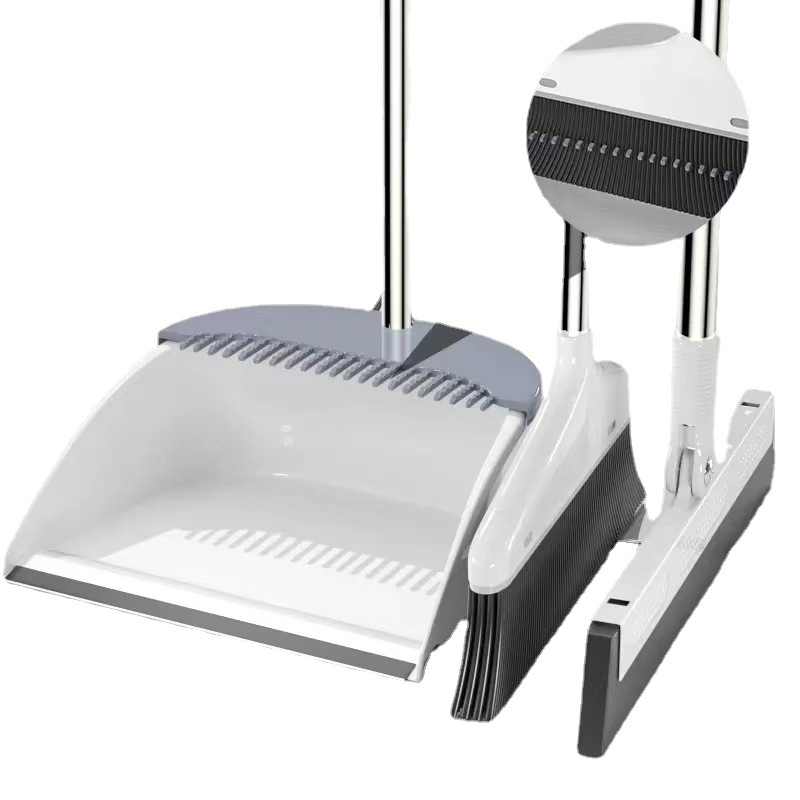 Plastic Broom Dustpan Set Household Three-Piece Combination Broom Sweeping