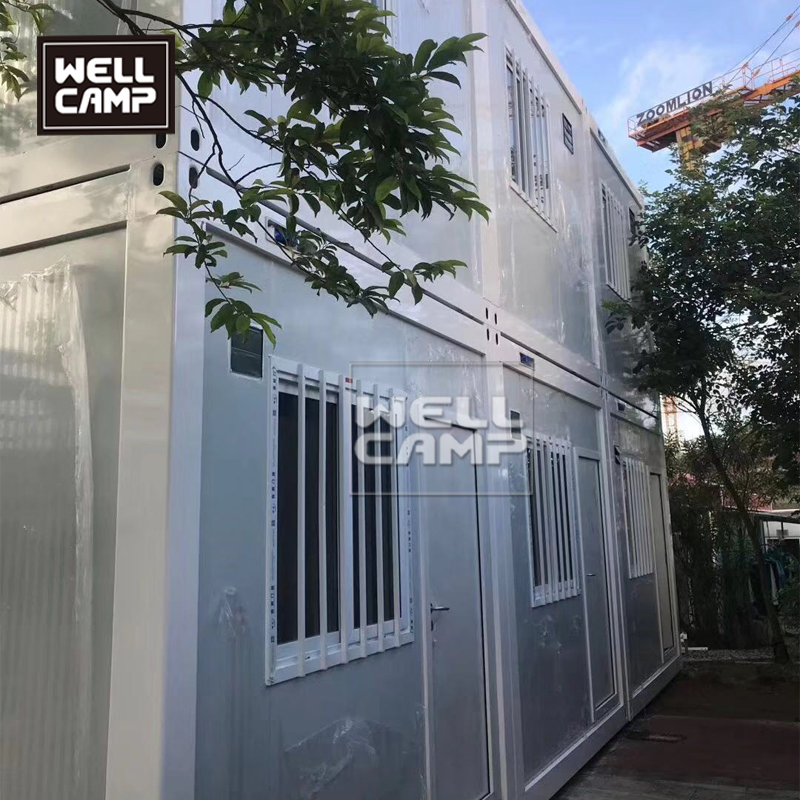 Two Floor Flat Pack Container House Container Apartment Container Office