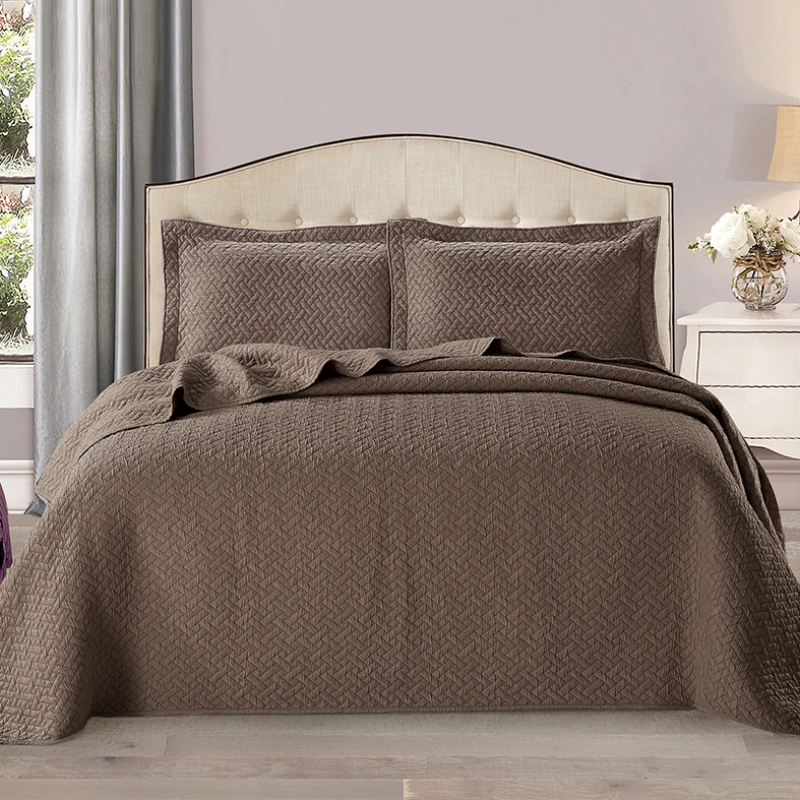 3PCS Velvet Quilt