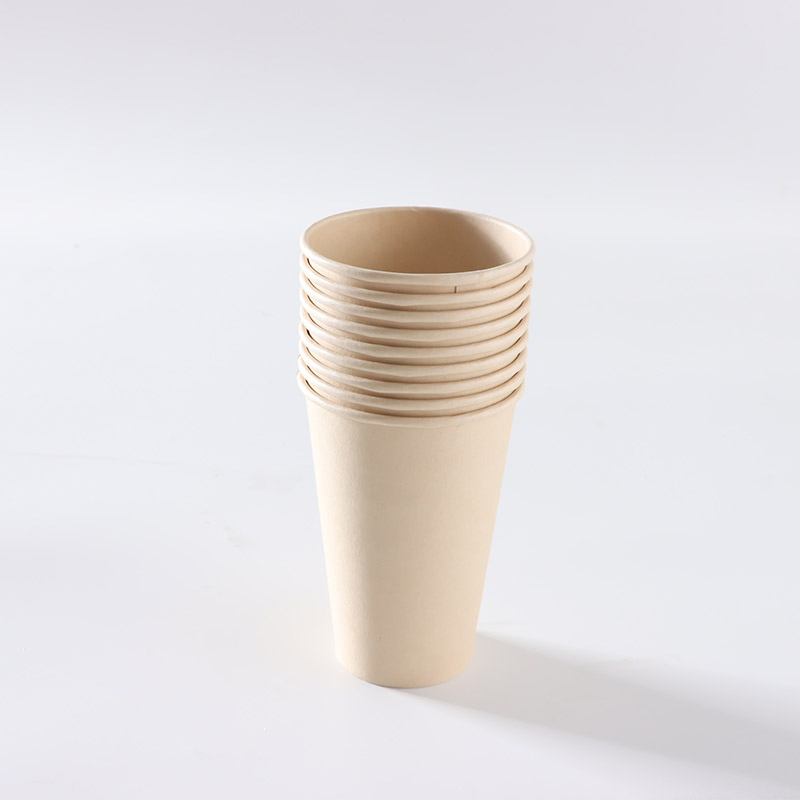 Бумажные стаканчики 9 унций с печатью, крафт