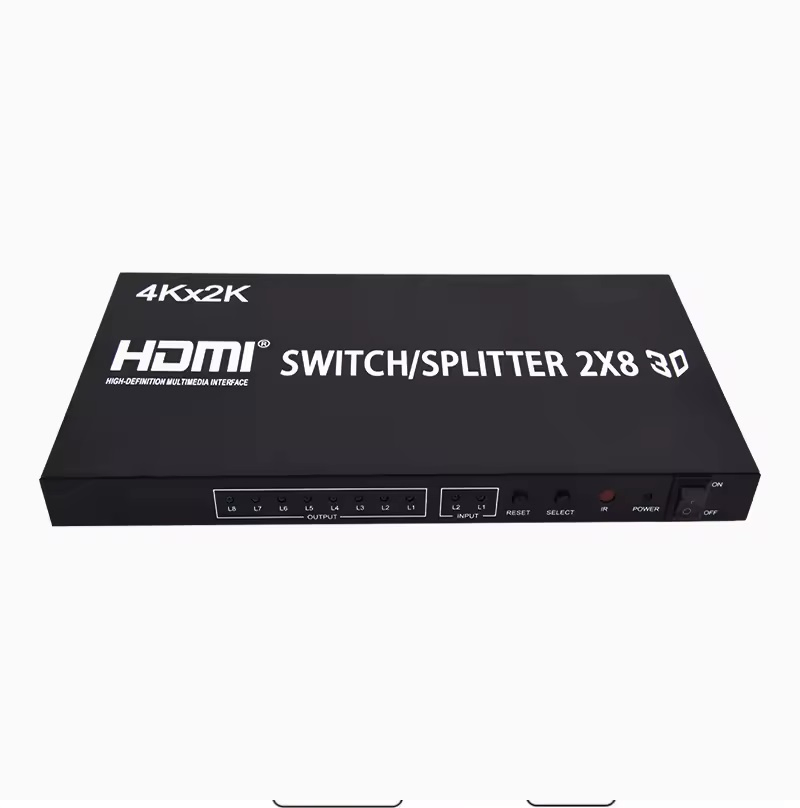 Разветвитель HDMI 2x8, 4Kx2K, с пультом