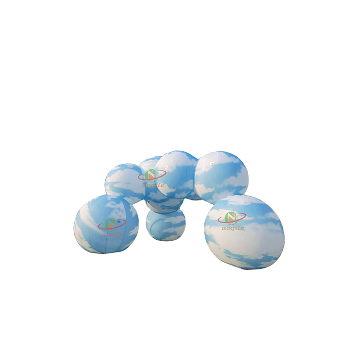 Outdoor Holiday LED Inflatable Cloud Tent Art Arch Custom Decoration