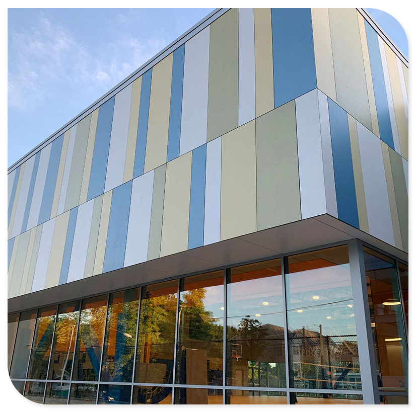 Outstanding Outdoor Wall Fiber Cement Board Curtain Wall