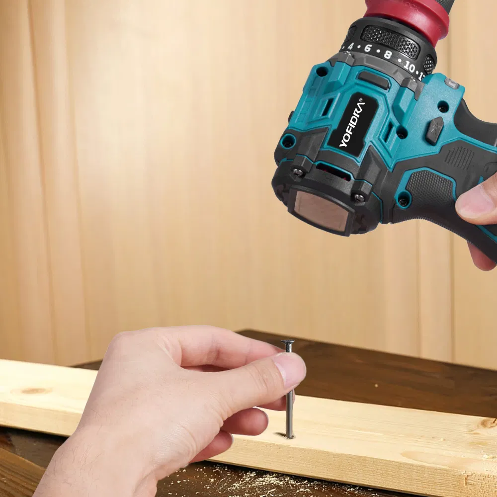 Electric Drill: 24 Torque Settings 10mm Quickchuck Hexagon Screwdriver