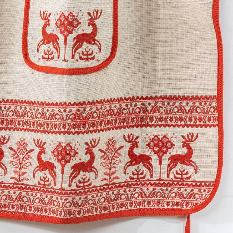 Hot Selling Cotton Hemp Comfortable Simple Jacquard Kitchenware Apron