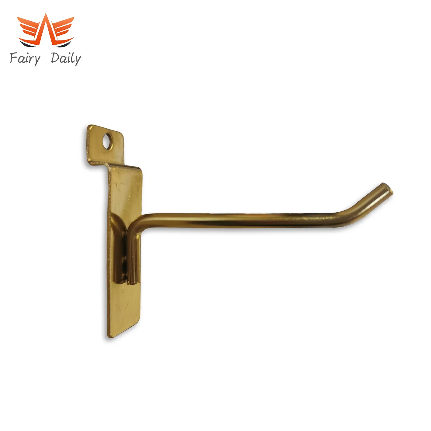 Metal Chrome Peg Gridwall Slatwall Pegboard Accessories Single Wire Display Hooks