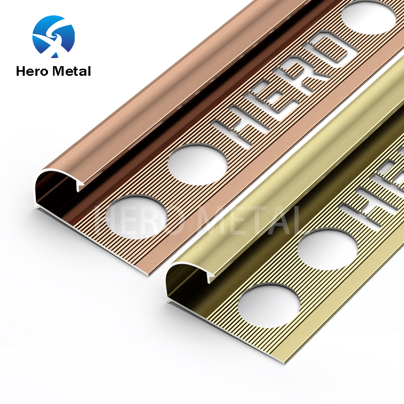 High Quality Special Decoration 2.5m Ceramic Edge Bullnose 13mm Trim Stick on Tile Container Corners Curved Round Shape Strip