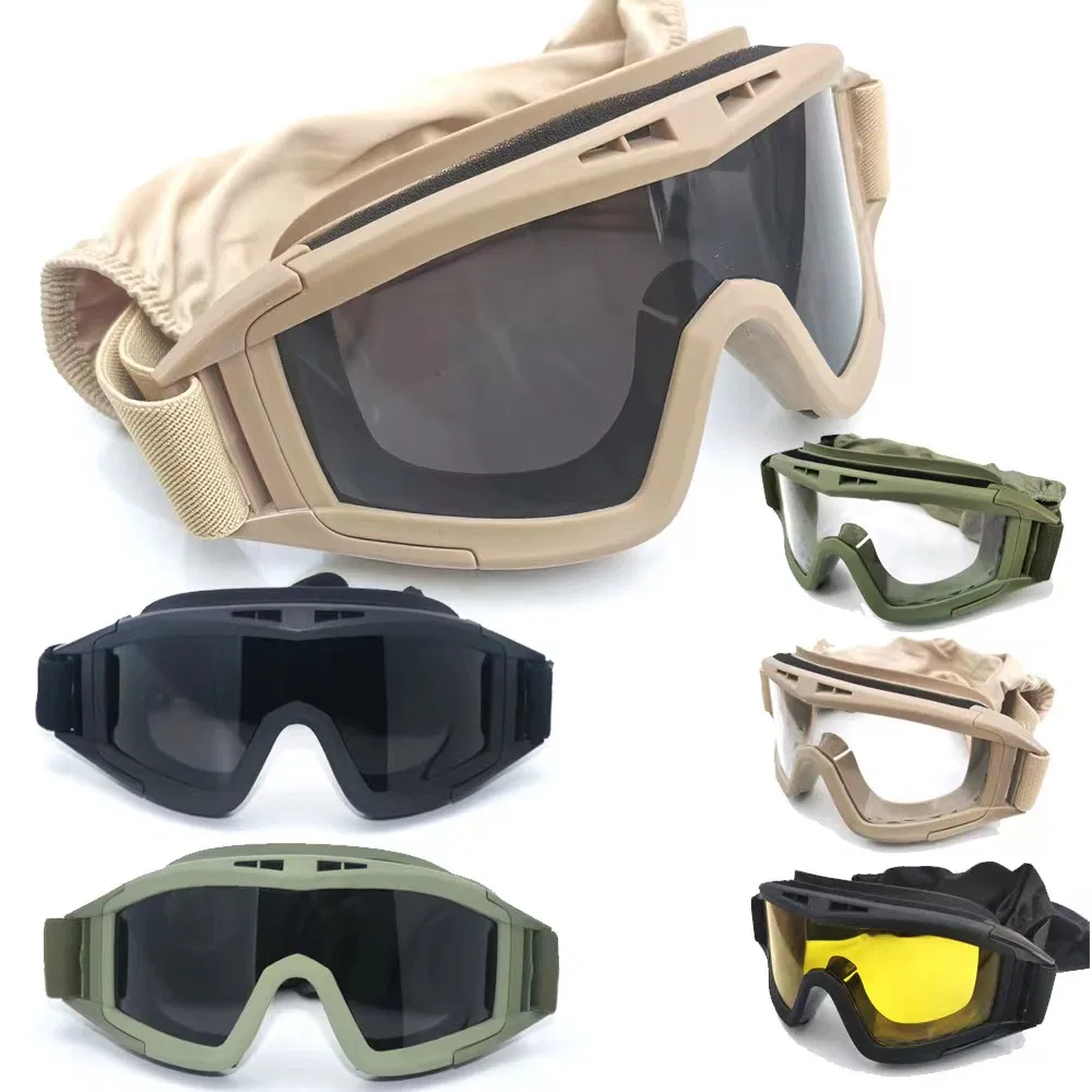 Safety Googles Glasses Tactical Paintball Eyewear Outdoor War Sports Glasses