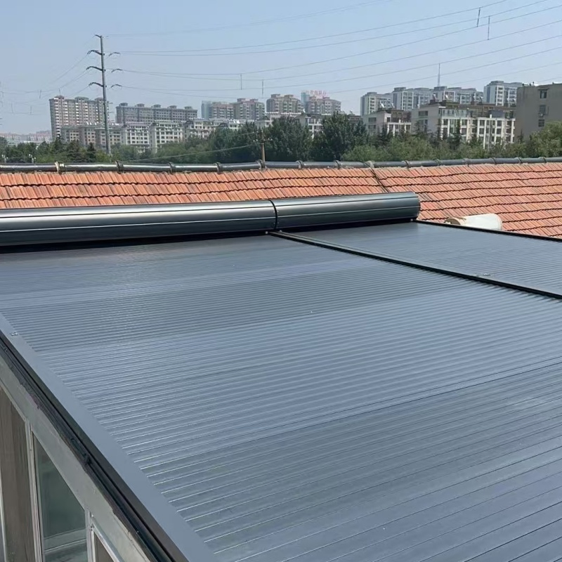 Factory Price Custom-Made Electric Automatic Sliding Skylight, Balcony, Terrace, Flat Roof Awning, Terrace Skylight
