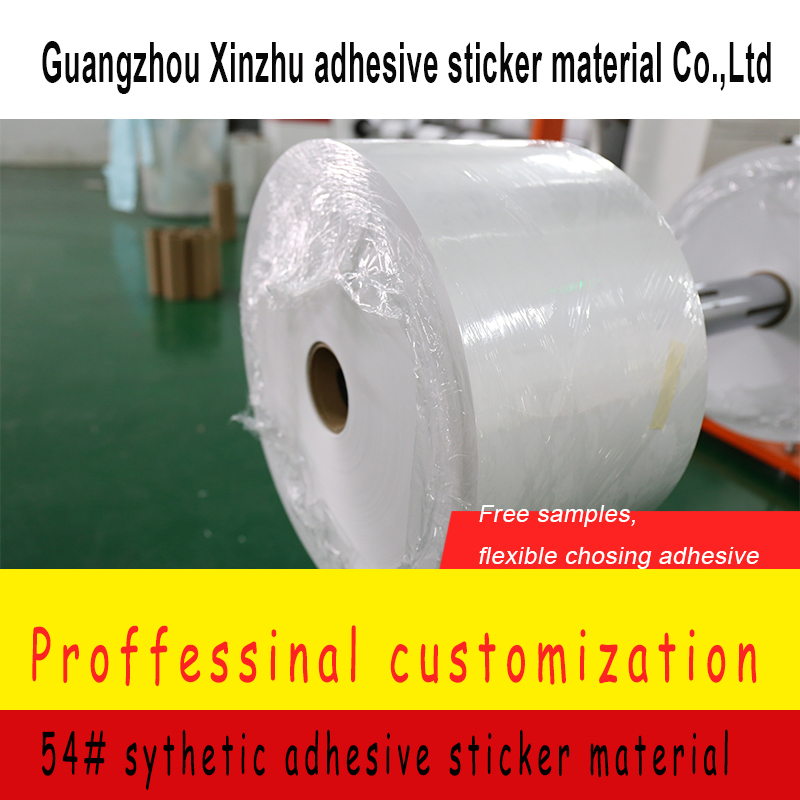 54# Thermal Sythetic Adhesive Sticker Adhesive Label Material Xzrh-5460