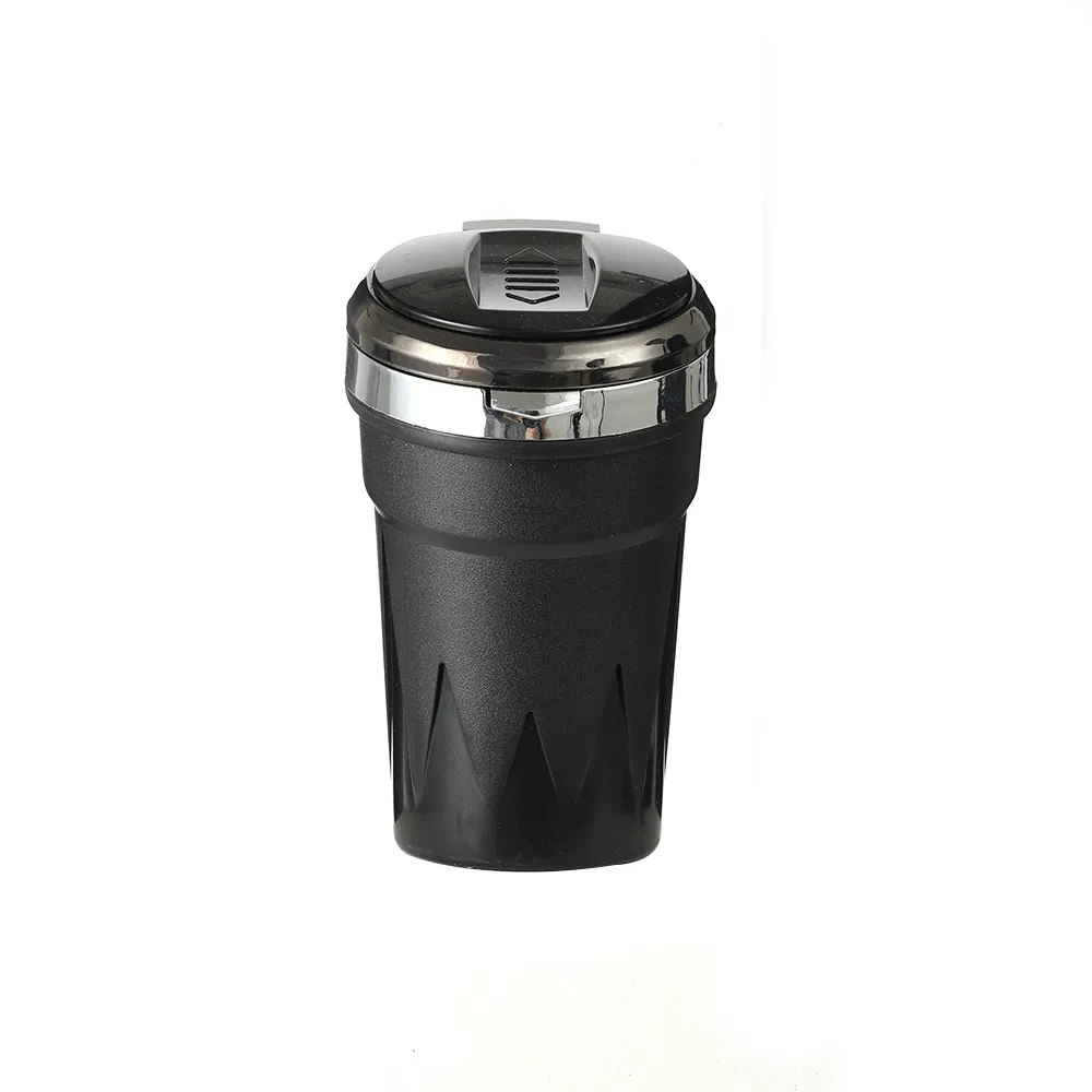 Wholesale Portable Round Car Cigarette Ashtray with Light and Lids