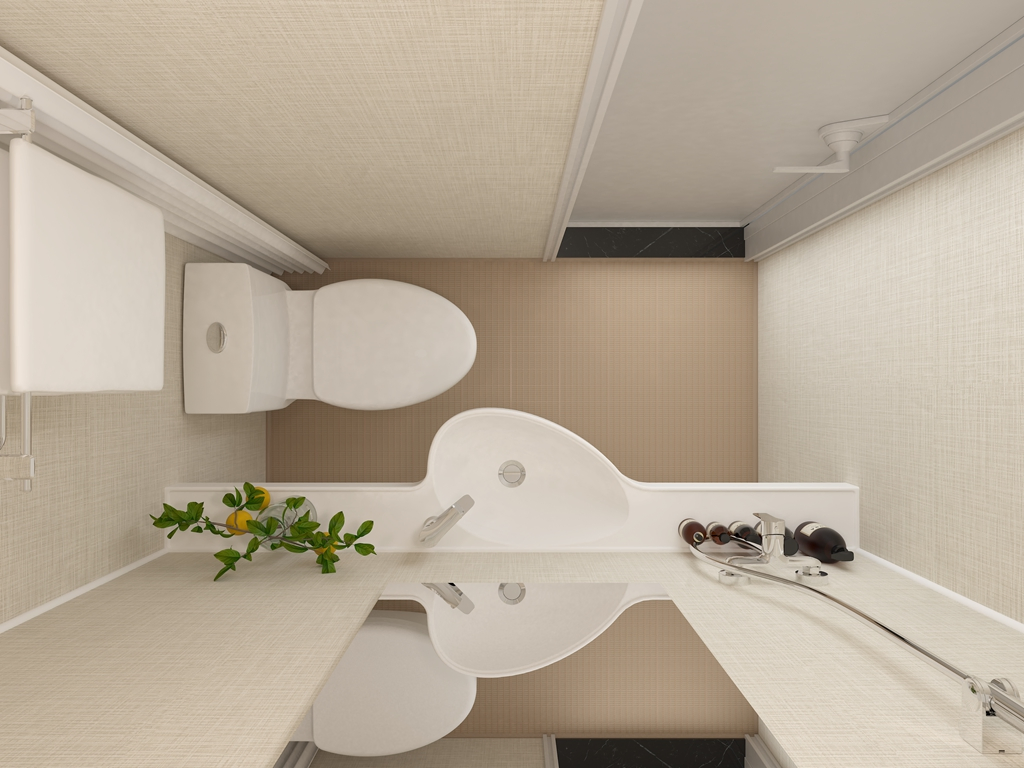 Factory Prefabricated SMC Compression Molded Durable Easy-Clean Prefabricated Integrated Bathroom