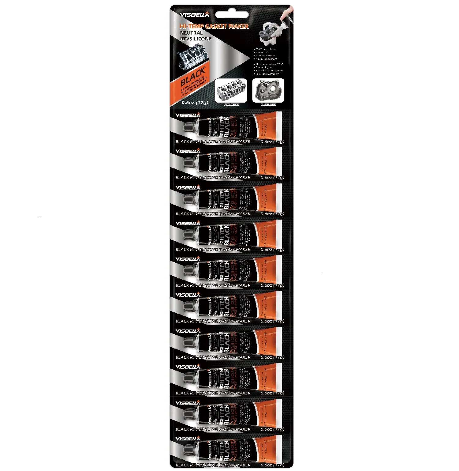 Visbella RTV Silicone Gasket Maker Preto
