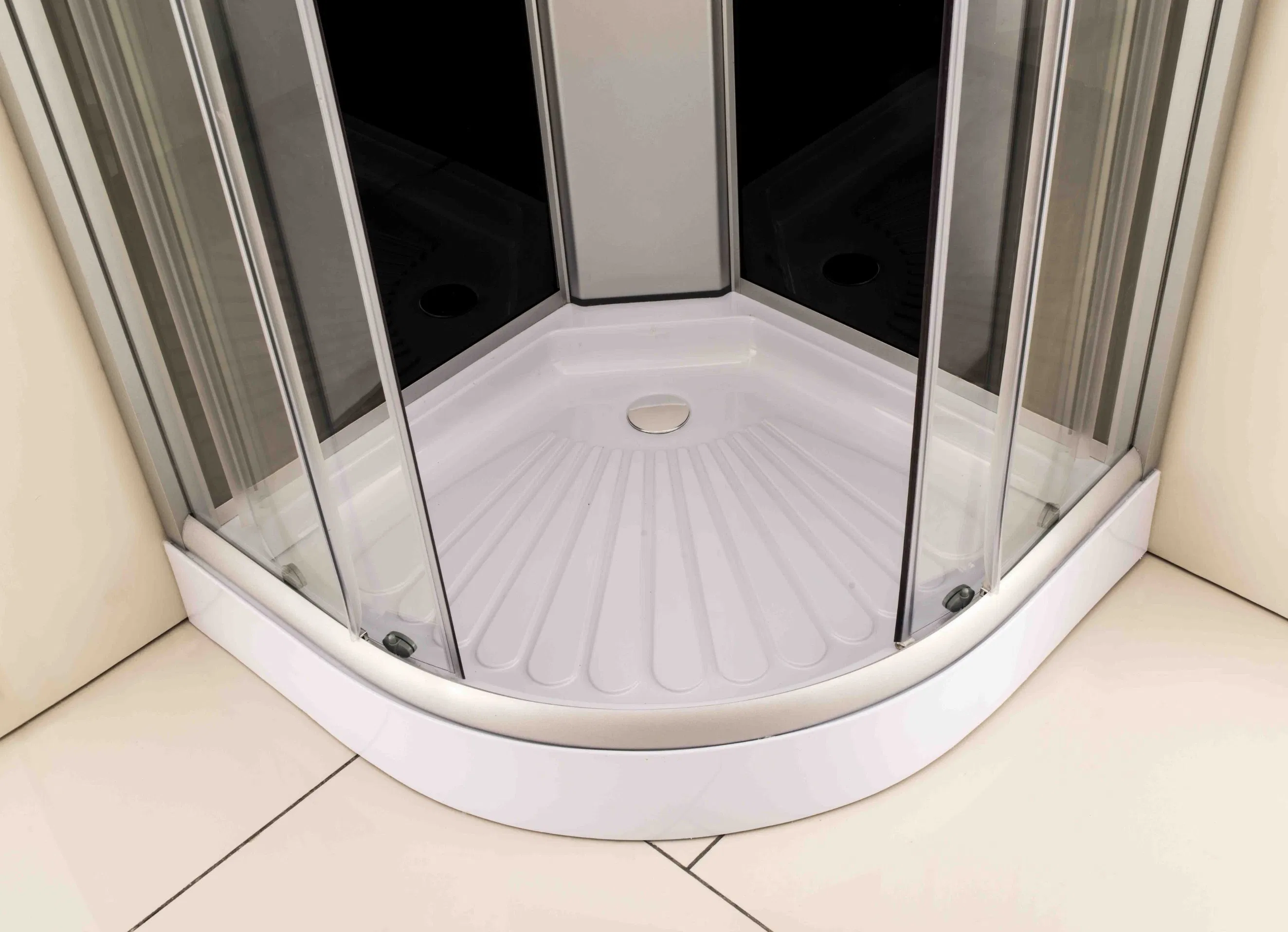 Low Tray Curved Glass Shower Cabinet (TL-8822)