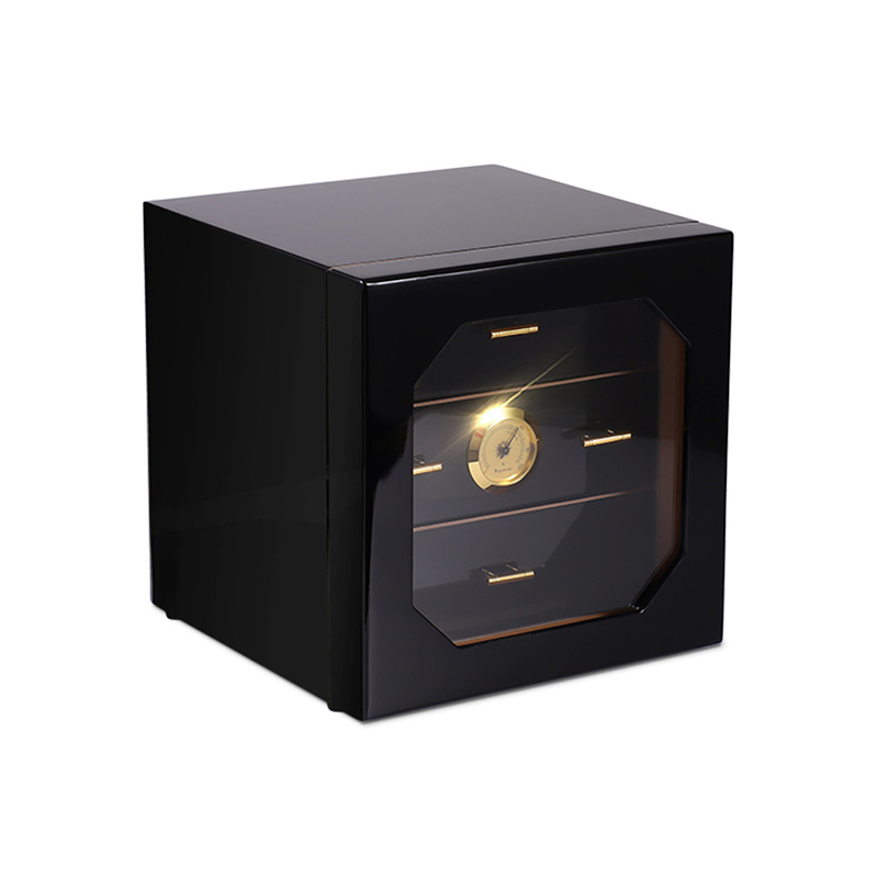 Cabinet LED Hygrometer Bacchus Tray Humidity Nottingham Thermostat Wall Book Shaped Lacquer Humidors Cases Cigar Humidor