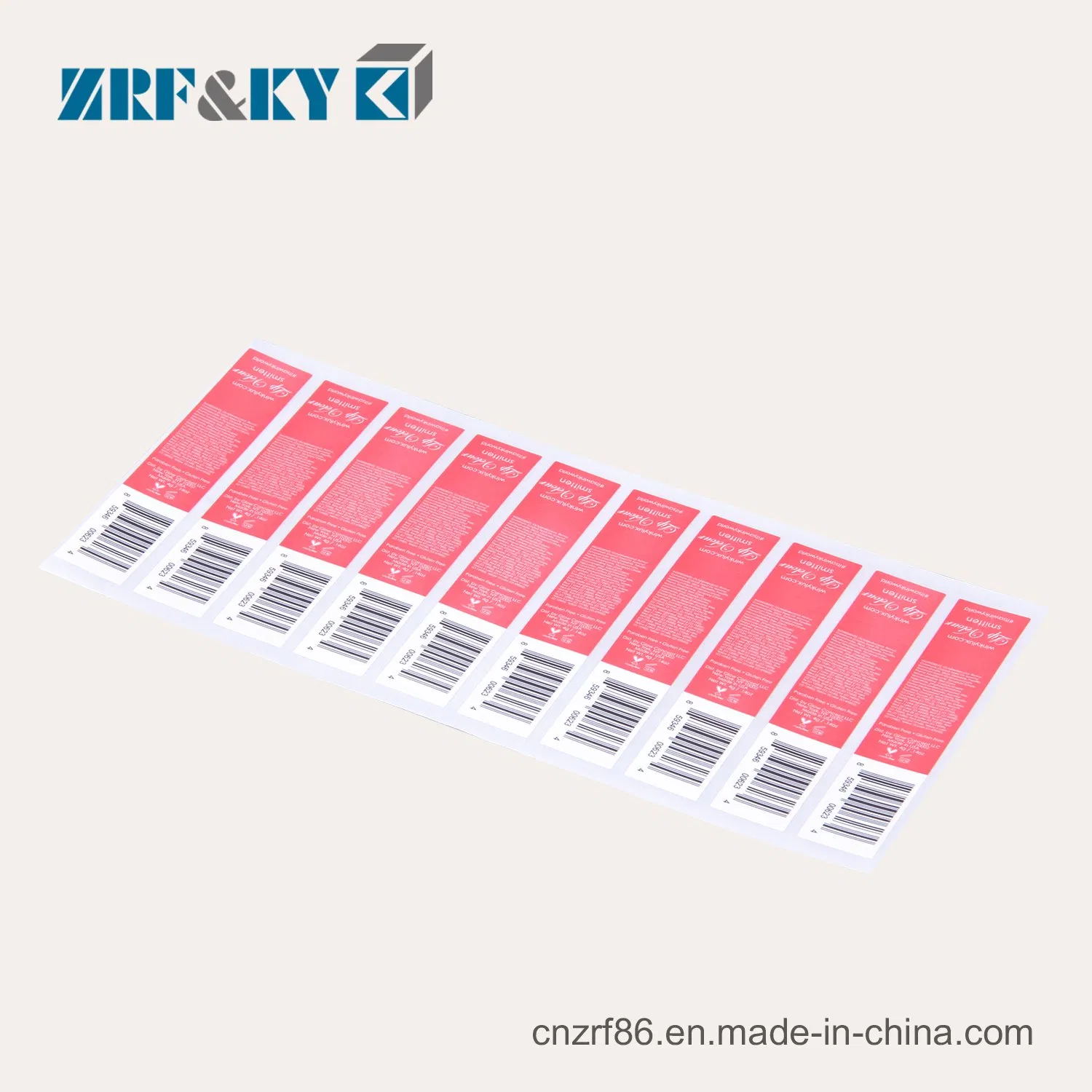 Custom Professional Offset Printed Waterproof Adhesive Paper Label Sticker