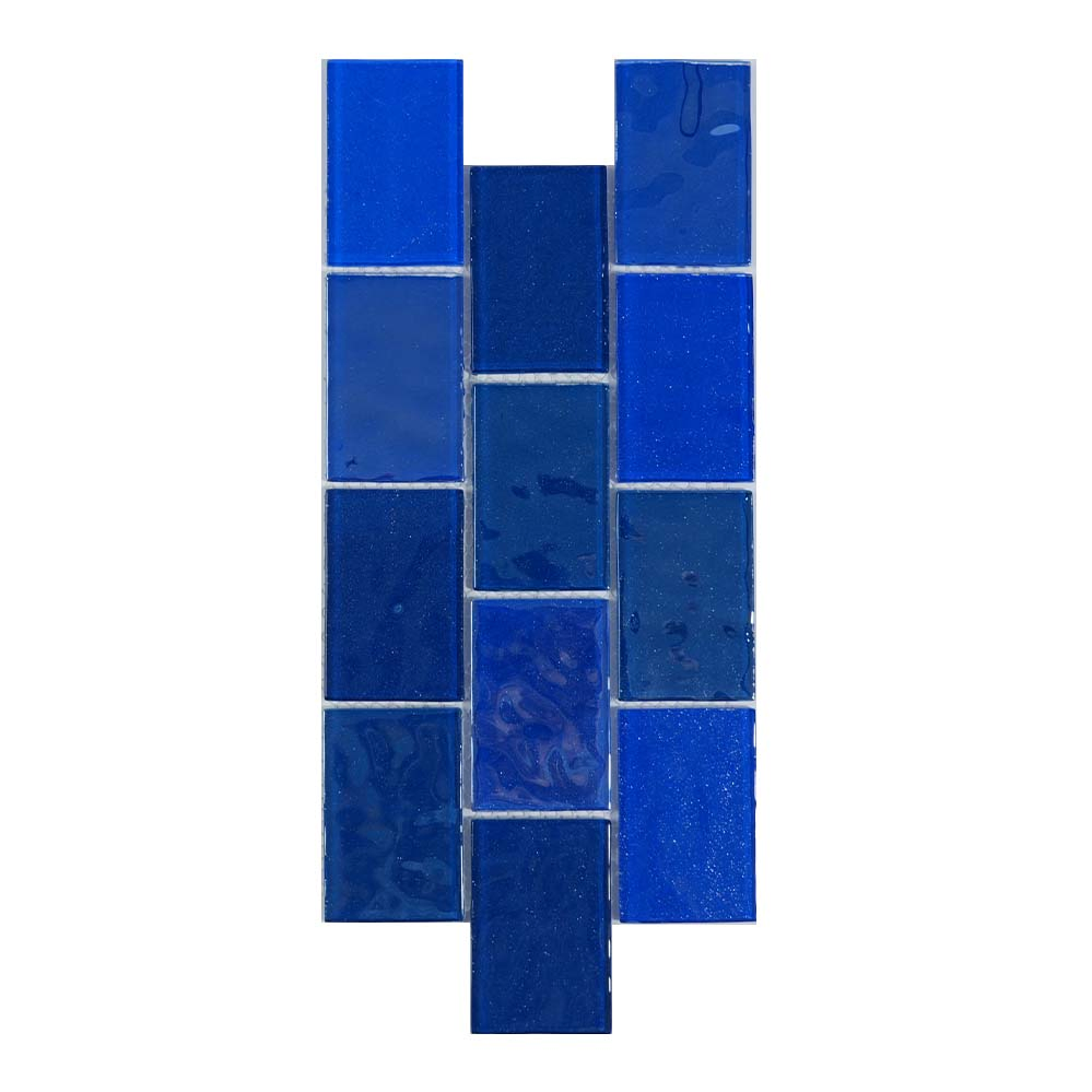Foshan Factory Hot Sale Mixed Stone Bathroom Wall Glass Mosaic Tile