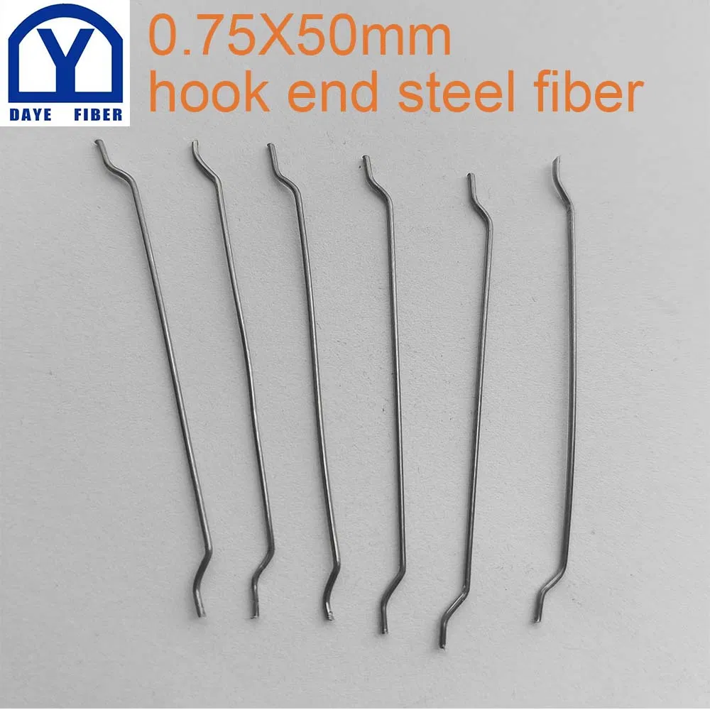 0.75X50mm Hooked-End Steel Fibres Structural Steel Fiber Concrete