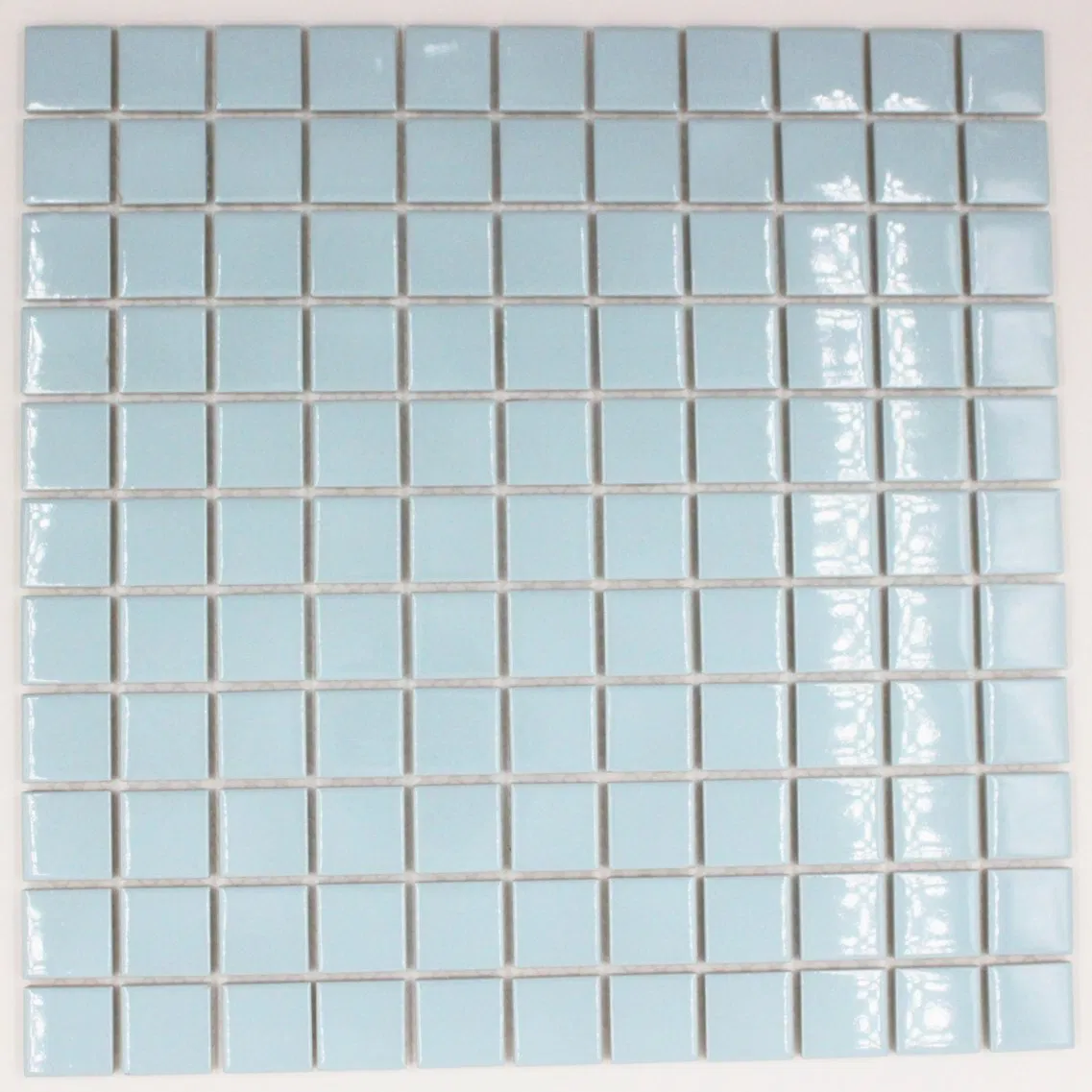 Mesh Mounted Ceramic Swimming Pool Mosaic Sheets