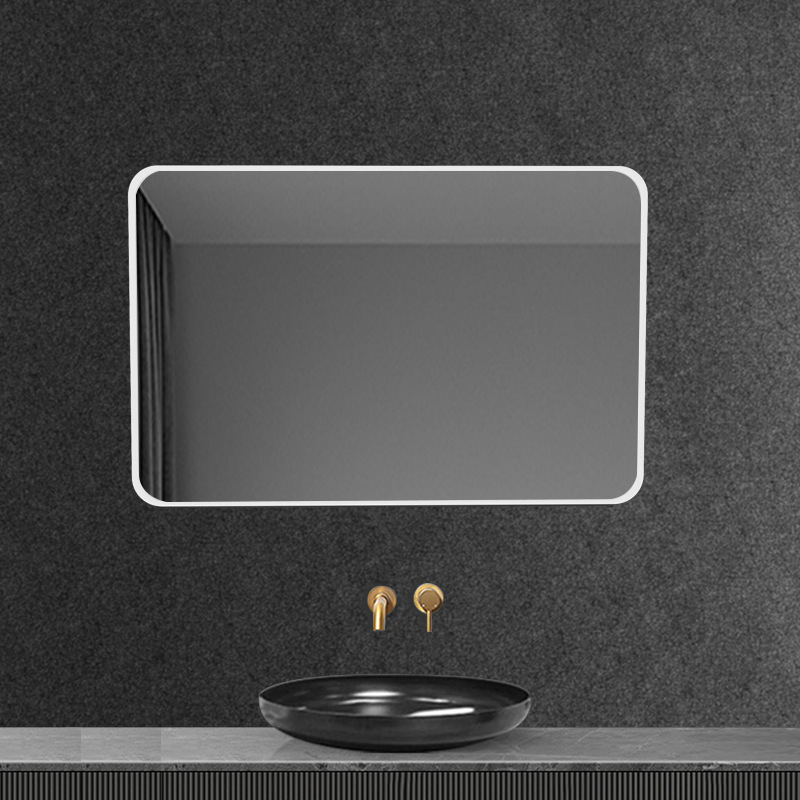 Nordic Round Gold Silver Metal Frame Toilet Mirror Wall Mounted Shower Circle Mirror for Bathroom